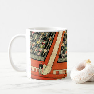 Vintage Wedding, Art Deco Bridge und Groom neu ver Kaffeetasse