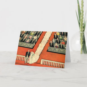 Vintage Wedding, Art Deco Bridge und Groom neu ver Karte