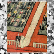 Vintage Wedding, Art Deco Bridge und Groom neu ver