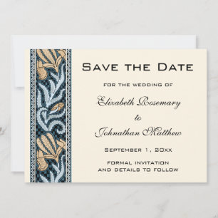 Vintage Wedding, Art Nouveau Iris Blume Florenz Save The Date