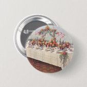 Vintage Wedding Bankett Tisch Button (Vorne & Hinten)