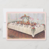Vintage Wedding Bankett Tisch