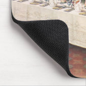 Vintage Wedding Bankett Tisch Mousepad (Ecke)