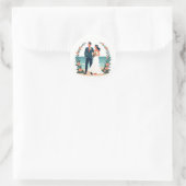 Vintage Wedding Beach Sticker (Tasche)