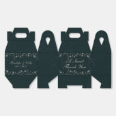 Vintage Wedding Black Tan Elegant Vielen Dank Geschenkschachtel (Ungeklappt)