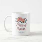 Vintage Wedding Blume Trauzeugin Kaffee Tasse (Links)