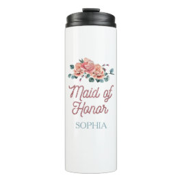 Vintage Wedding Blume Trauzeugin Thermal Tumb Thermosbecher