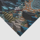 Vintage Wedding Boho Mountain Wrapping Paper Seidenpapier (Ausschnitt)