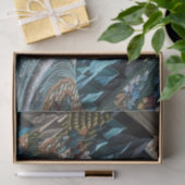 Vintage Wedding Boho Mountain Wrapping Paper Seidenpapier (Geschenk)