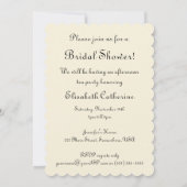 Vintage Wedding, Brautdusche Einladung (Rückseite)