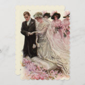Vintage Wedding, Brautdusche Einladung (Vorne/Hinten)