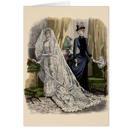 Vintage Wedding Bridal Portrait, Viktorianisch Bri (Vorne)