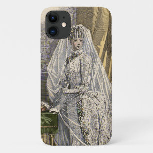 Vintage Wedding Bridal Portrait, Viktorianisch Bri Case-Mate iPhone Hülle