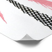 Vintage Wedding, Bride and Groom Newlyweds Küssen Poster (Ecke)