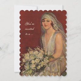 Vintage Wedding Bride, Brautparty Party Einladung