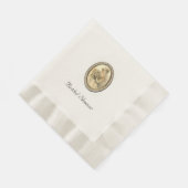 Vintage Wedding Bride Brautparty White Napkins Serviette (Ecke)