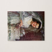 Vintage Wedding, Bride Cutting die Hochzeitstorte Puzzle (Horizontal)