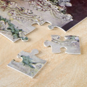 Vintage Wedding, Bride Cutting die Hochzeitstorte Puzzle (Seite)