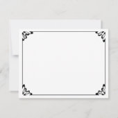 Vintage Wedding Bride Groom Neugierige Cut Cake Ankündigung (Rückseite)