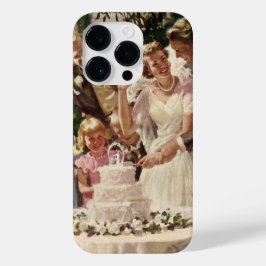 Vintage Wedding Bride Groom Neugierige Cut Cake Case-Mate iPhone Hülle