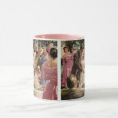 Vintage Wedding Bride Groom Neugierige Cut Cake Tasse (Zentrum)