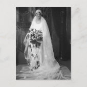 Vintage Wedding Bride Postkarte (Vorderseite)