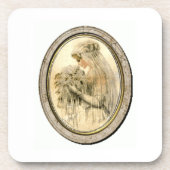 Vintage Wedding Bride Untersetzer (Vorderseite)