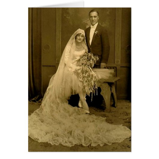 Vintage Wedding Bridge and Groom (Vorne)