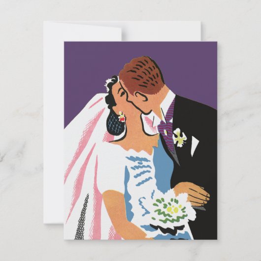 Vintage Wedding Brie and Groom, Save the Date (Vorderseite)