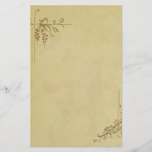 Vintage Wedding Briefpapier (Vorderseite)