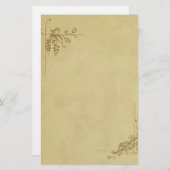 Vintage Wedding Briefpapier (Vorne/Hinten)