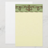Vintage Wedding Briefpapier (Vorne/Hinten)