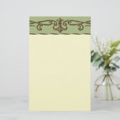 Vintage Wedding Briefpapier (Stehend Vorderseite)