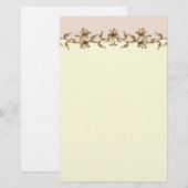 Vintage Wedding Briefpapier (Vorne/Hinten)