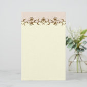 Vintage Wedding Briefpapier (Stehend Vorderseite)