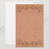 Vintage Wedding Briefpapier (Vorne/Hinten)