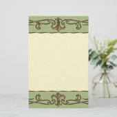 Vintage Wedding Briefpapier (Stehend Vorderseite)