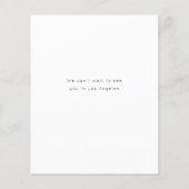 Vintage Wedding Budget Save the Date Flyer (Hinten)