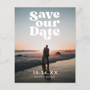 Vintage Wedding Budget Save the Date Flyer