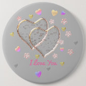 Vintage Wedding Button (Vorderseite)