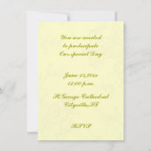 Vintage Wedding Cake Einladung (Rückseite)