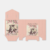 Vintage Wedding Cats Geschenkschachtel (Ungefaltet)