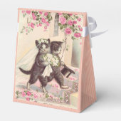 Vintage Wedding Cats Geschenkschachtel (Rückseite)