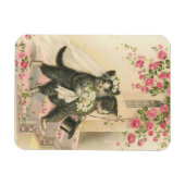 Vintage Wedding Cats, Magnet (Horizontal)