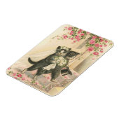 Vintage Wedding Cats, Magnet (Linke Seite)