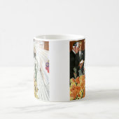 Vintage Wedding Ceremony, Bride Groom Newlyweds Kaffeetasse (Mittel)