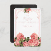 Vintage Wedding Chalkboard - Platzkarte (Vorne/Hinten)