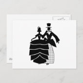 VIntage Wedding Couple Postkarte (Vorne/Hinten)