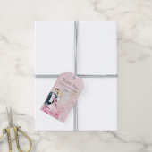 Vintage Wedding Couple Wedding Danke Geschenkanhänger (Mit Garn)