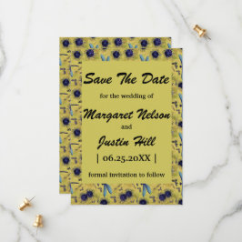 Vintage Wedding Dandelion und Dragonfly Themed Save The Date